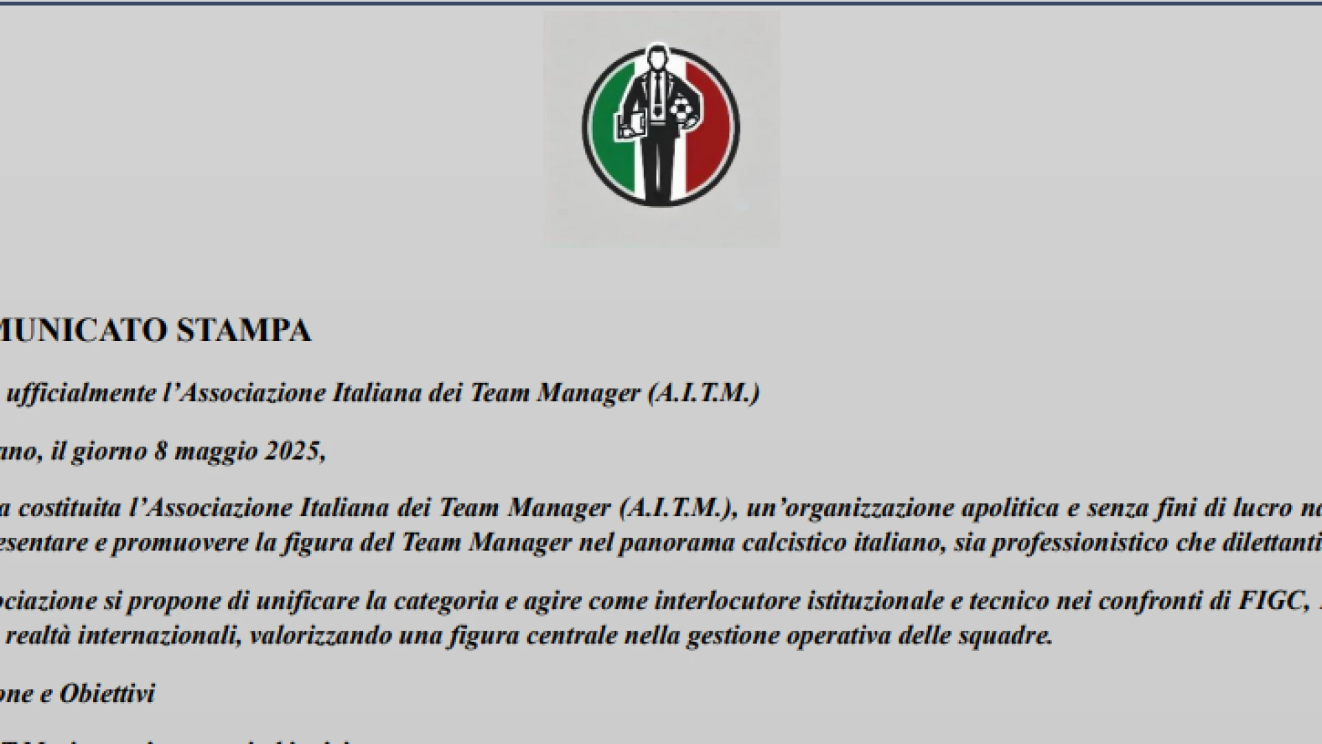 Nasce l'Associazione Italiana Team Manager: membri, missione ed obiettivi